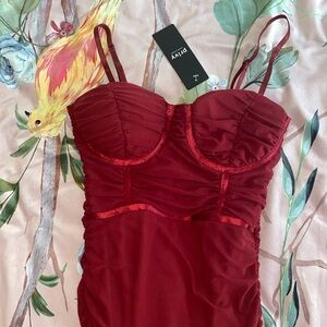 NWT Red Midi Dress